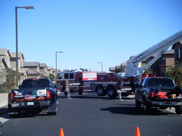 Six fire departments respond to residential house fire
